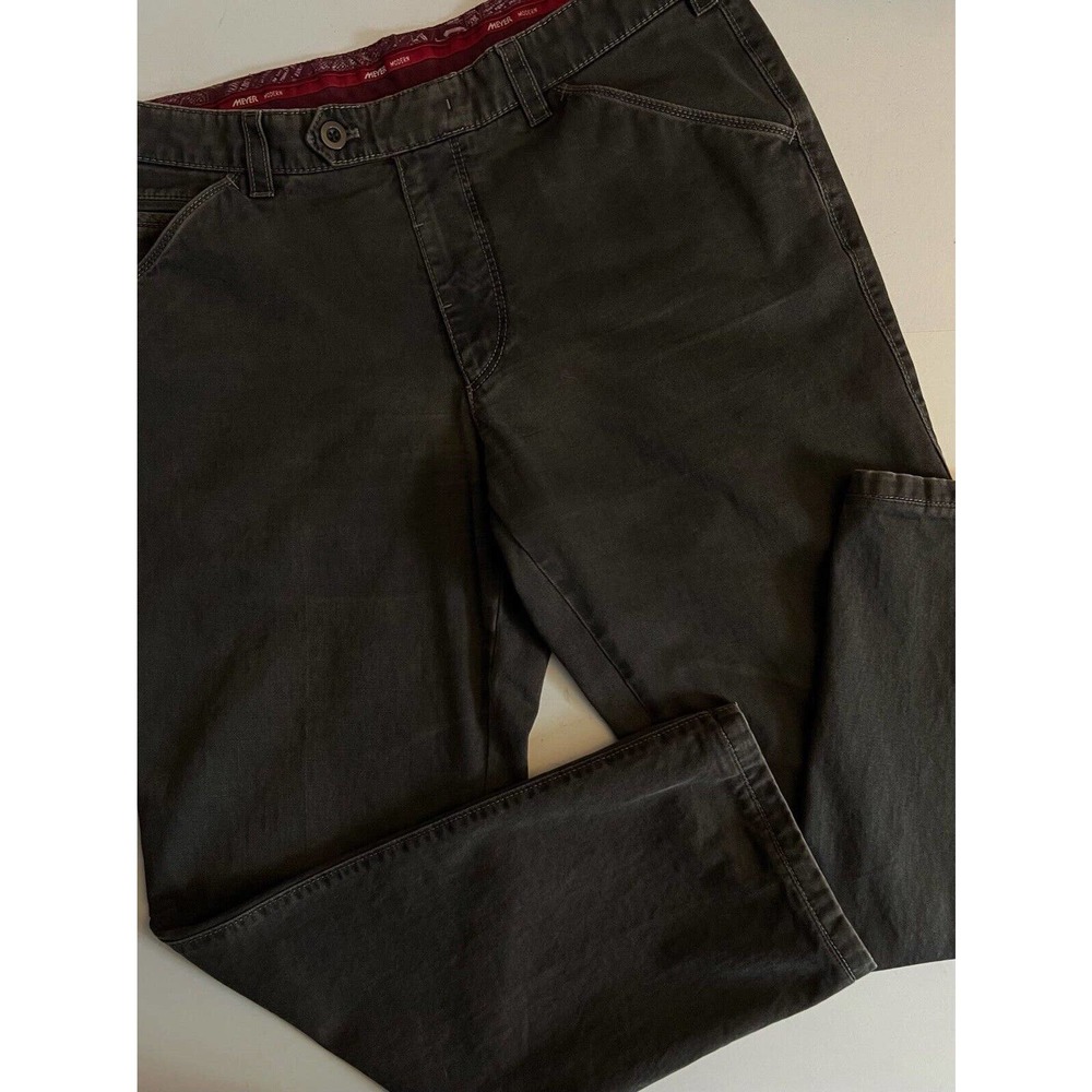 MEYER PANTS 5 POCKET STYLE CHINO STYLE CHICAGO BROWN 34 x 29